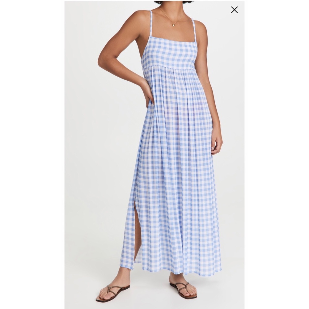 Blue Gingham Dress by Playa Lucila